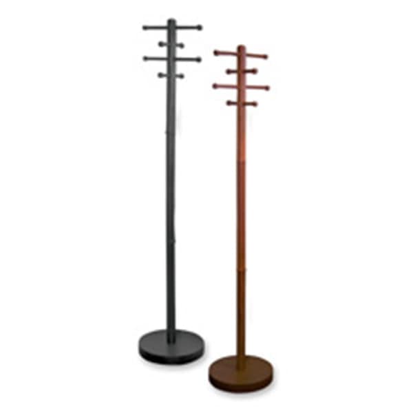 Final Destination Wood Coat Trees- 8 Pegs- 68in. H- Black FI2655474 - main